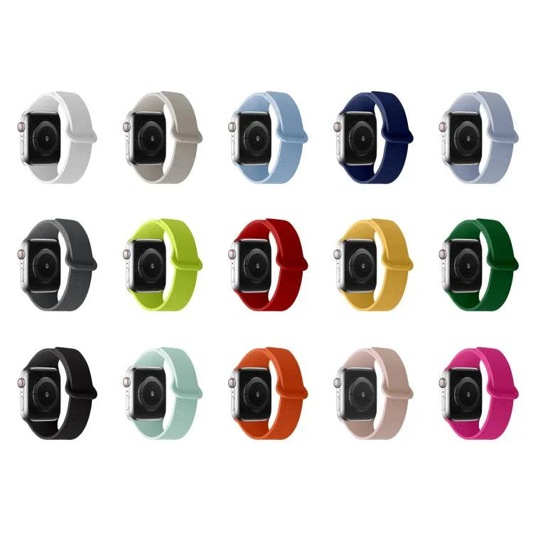 Dây Đeo Đồng Hồ Silicone Vòng Từ Tính Họa Tiết Vải Vải, Dành Cho Apple Watch 46mm / 49mm / 45mm / 44mm, Dành Cho Apple Watch 42mm / 41mm / 40mm / 38mm