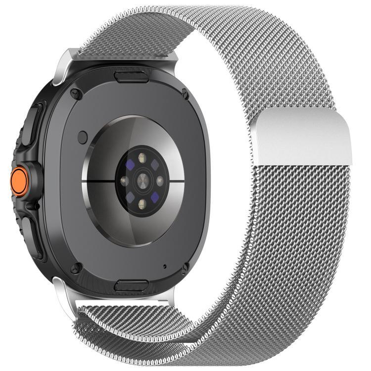 Dây đồng hồ kim loại từ tính Milanese kèm ốp bảo vệ TPU toàn diện, Dành cho Samsung Galaxy Watch8 44mm, Dành cho Samsung Galaxy Watch8 40mm