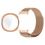Dây đồng hồ kim loại từ tính Milanese kèm ốp bảo vệ TPU toàn diện, Dành cho Samsung Galaxy Watch8 44mm, Dành cho Samsung Galaxy Watch8 40mm