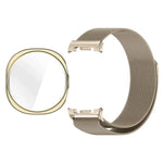 Dây đồng hồ kim loại từ tính Milanese kèm ốp bảo vệ TPU toàn diện, Dành cho Samsung Galaxy Watch8 44mm, Dành cho Samsung Galaxy Watch8 40mm