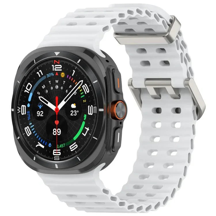 Dây Đeo Đồng Hồ Silicone Khóa Đôi Marine, Dành Cho Samsung Galaxy Watch 47mm / Ultra 2025