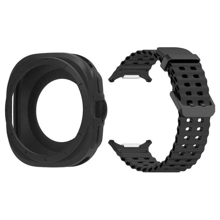 Dây Đeo Đồng Hồ Silicone Khóa Đôi Marine, Dành Cho Samsung Galaxy Watch 47mm / Ultra 2025