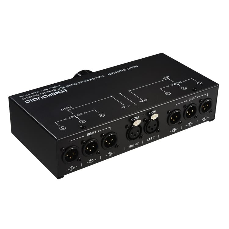 B073 Bộ chọn tín hiệu cân bằng hoàn toàn 1 đầu vào 3 đầu ra Bộ chọn đường cân bằng 3 kênh, không cần nguồn ngoài, chuyển đổi không mất mát, B073