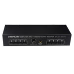 B075 Bộ chọn loa bộ khuếch đại công suất 4 đầu vào 4 đầu ra, 300W chất lượng âm thanh mỗi kênh không mất mát, B075