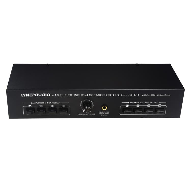 B075 Bộ chọn loa bộ khuếch đại công suất 4 đầu vào 4 đầu ra, 300W chất lượng âm thanh mỗi kênh không mất mát, B075