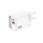 Cáp Type-C 3 trong 1 dài 70cm có thể rút gọn FC1, PD3.0, QC3.0, sạc điện thoại USB, phích cắm EU