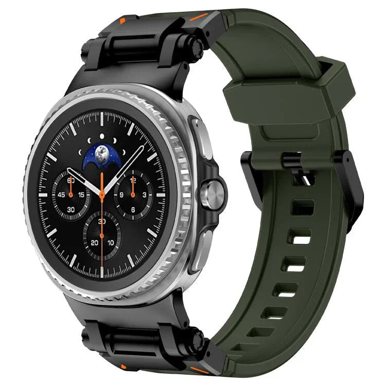 Dây Đeo Đồng Hồ Silicone Kết Nối Kim Loại Explorer, Dành Cho Samsung Galaxy Watch8 / Watch8 Classic