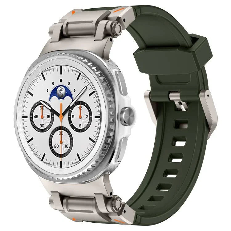 Dây Đeo Đồng Hồ Silicone Kết Nối Kim Loại Explorer, Dành Cho Samsung Galaxy Watch8 / Watch8 Classic