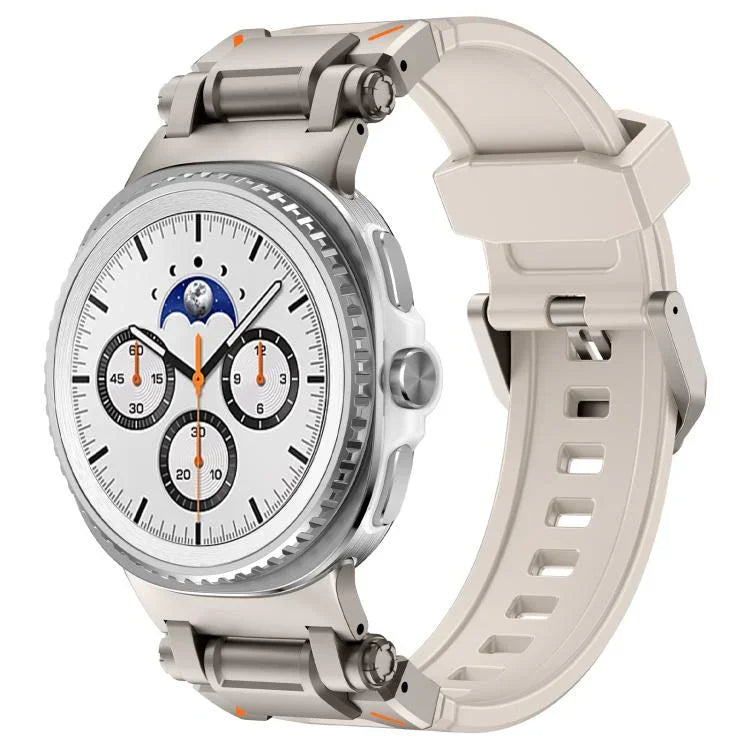 Dây Đeo Đồng Hồ Silicone Kết Nối Kim Loại Explorer, Dành Cho Samsung Galaxy Watch8 / Watch8 Classic