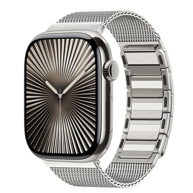Dây đồng hồ thép không gỉ dệt từ tính hình chữ I, Dành cho Apple Watch 46mm / 49mm / 45mm / 44mm, Dành cho Apple Watch 42mm / 41mm / 40mm / 38mm