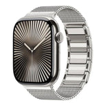 Dây đồng hồ thép không gỉ dệt từ tính hình chữ I, Dành cho Apple Watch 46mm / 49mm / 45mm / 44mm, Dành cho Apple Watch 42mm / 41mm / 40mm / 38mm