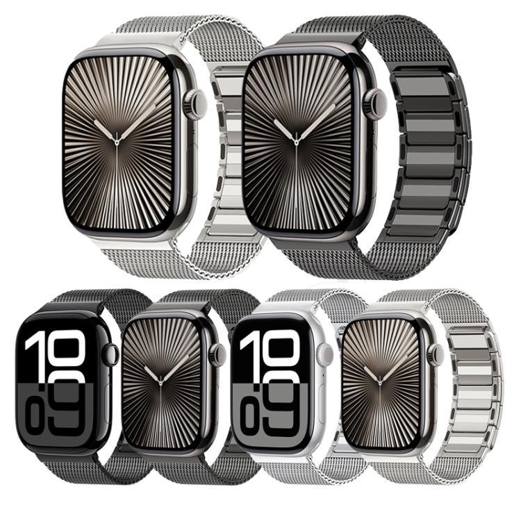 Dây đồng hồ thép không gỉ dệt từ tính hình chữ I, Dành cho Apple Watch 46mm / 49mm / 45mm / 44mm, Dành cho Apple Watch 42mm / 41mm / 40mm / 38mm