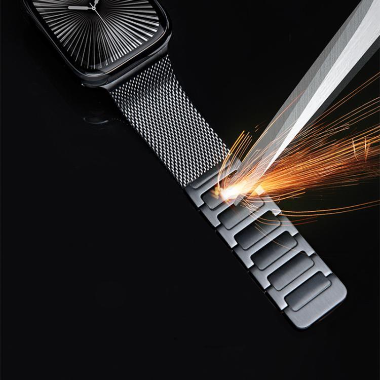 Dây đồng hồ thép không gỉ dệt từ tính hình chữ I, Dành cho Apple Watch 46mm / 49mm / 45mm / 44mm, Dành cho Apple Watch 42mm / 41mm / 40mm / 38mm