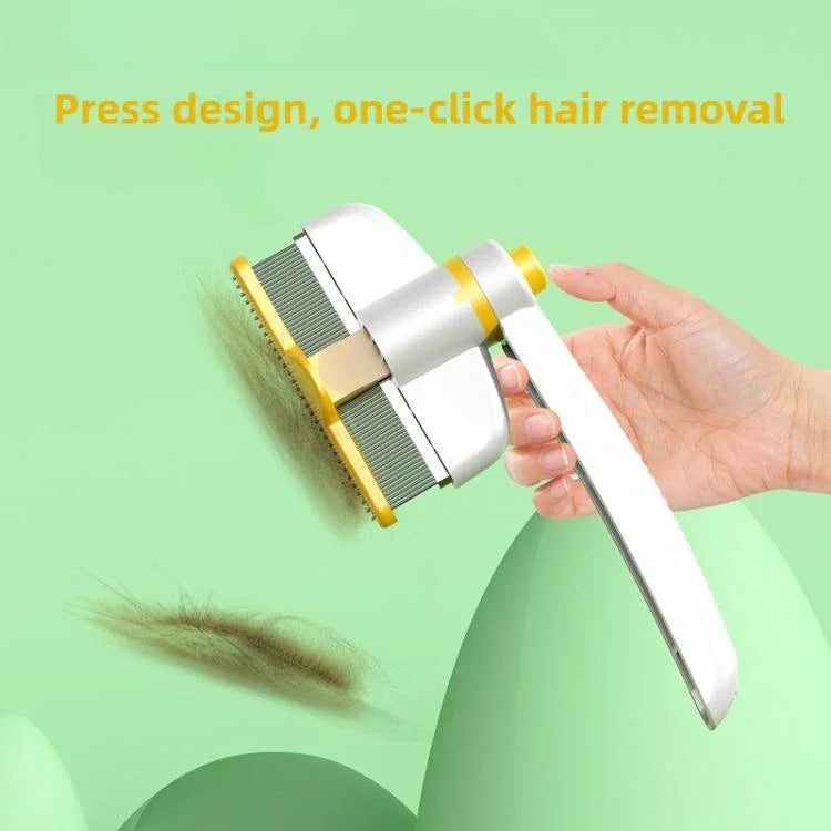 Dụng cụ lấy lông thú cưng Lược răng mịn xoay một chạm