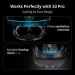 Đệm làm mát mặt nạ thay thế BOBOVR F3 cho Meta Quest 3, đệm mặt tai nghe VR, F3
