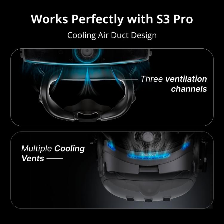 Đệm làm mát mặt nạ thay thế BOBOVR F3 cho Meta Quest 3, đệm mặt tai nghe VR, F3