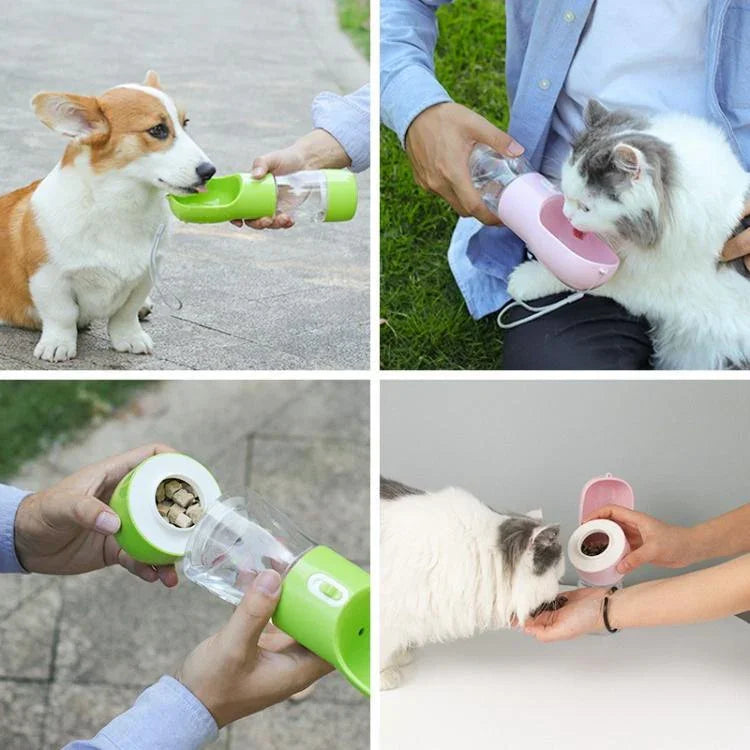 Cốc Du Lịch Đa Năng Ngoài Trời Cho Thú Cưng, Màu Trơn, Có Họa Tiết