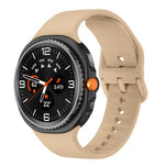 Flat Solid Color Silicone Watch Band, For Samsung Galaxy Watch8 / Watch8 Classic