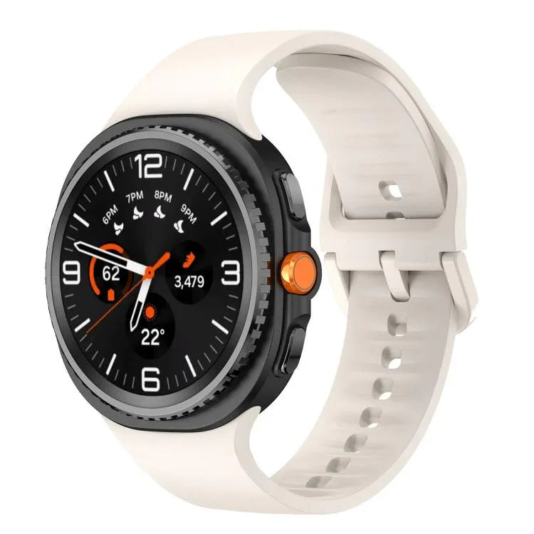 Flat Solid Color Silicone Watch Band, For Samsung Galaxy Watch8 / Watch8 Classic