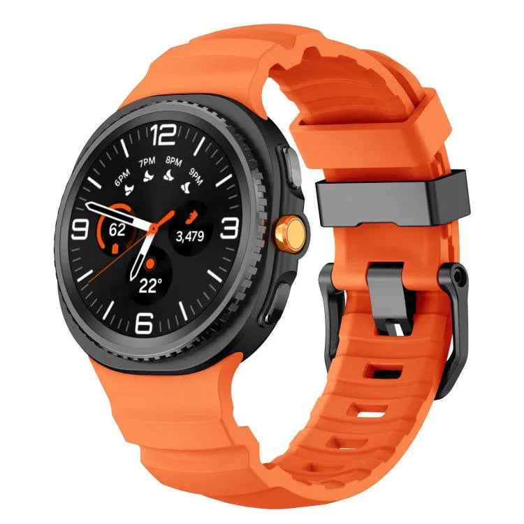 Dây Đeo Đồng Hồ Silicone Thể Thao Khóa Đen, Dành Cho Samsung Galaxy Watch8 / Watch8 Classic