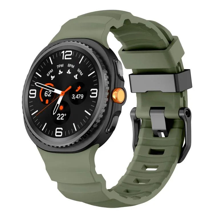 Dây Đeo Đồng Hồ Silicone Thể Thao Khóa Đen, Dành Cho Samsung Galaxy Watch8 / Watch8 Classic
