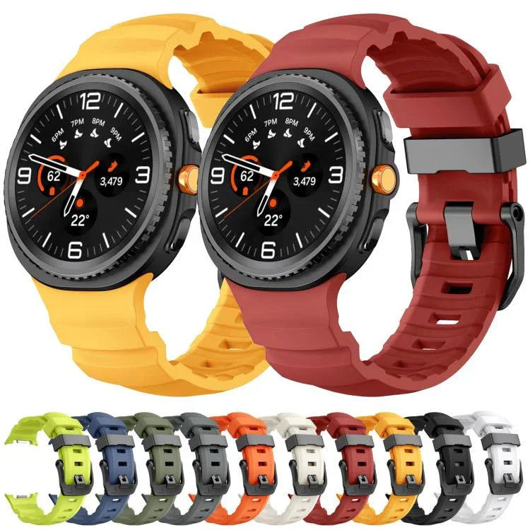 Dây Đeo Đồng Hồ Silicone Thể Thao Khóa Đen, Dành Cho Samsung Galaxy Watch8 / Watch8 Classic