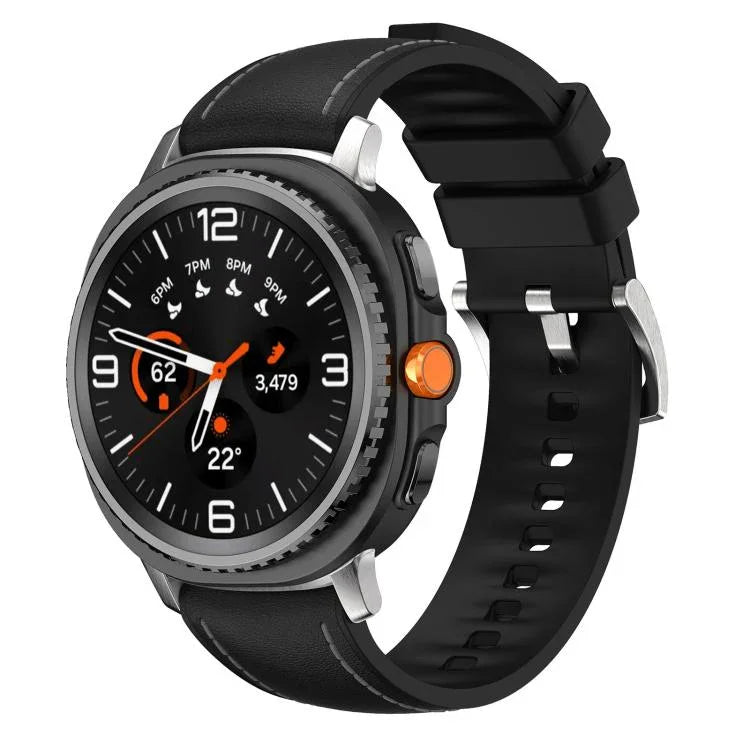 Dây Đeo Đồng Hồ Da Tổng Hợp Silicone, Dành Cho Samsung Galaxy Watch8 / Watch8 Classic