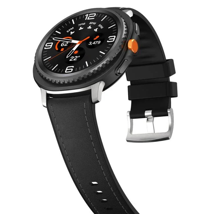 Dây Đeo Đồng Hồ Da Tổng Hợp Silicone, Dành Cho Samsung Galaxy Watch8 / Watch8 Classic