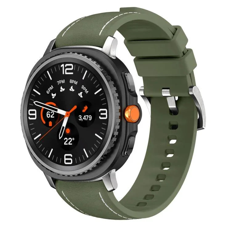 Dây Đeo Đồng Hồ Da Tổng Hợp Silicone, Dành Cho Samsung Galaxy Watch8 / Watch8 Classic