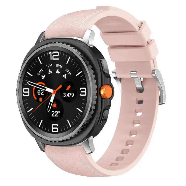 Dây Đeo Đồng Hồ Da Tổng Hợp Silicone, Dành Cho Samsung Galaxy Watch8 / Watch8 Classic