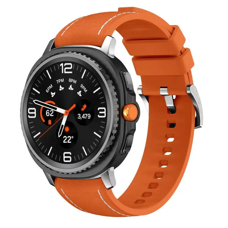 Dây Đeo Đồng Hồ Da Tổng Hợp Silicone, Dành Cho Samsung Galaxy Watch8 / Watch8 Classic