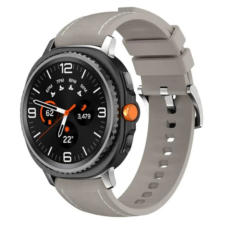 Dây Đeo Đồng Hồ Da Tổng Hợp Silicone, Dành Cho Samsung Galaxy Watch8 / Watch8 Classic
