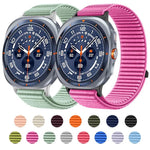 Dây Đeo Đồng Hồ Nylon Dệt Móc Và Vòng Giao Diện Kim Loại, Dành Cho Samsung Galaxy Watch Ultra 47mm / Ultra 2025
