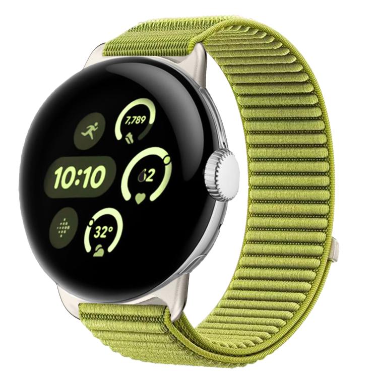 Dây đồng hồ khóa móc và vòng nylon dệt giao diện kim loại, dành cho Google Pixel Watch 4 / Watch 3 45mm, dành cho Google Pixel Watch 4 / 3 / 2 / 1 41mm