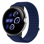 Dây đồng hồ khóa móc và vòng nylon dệt giao diện kim loại, dành cho Google Pixel Watch 4 / Watch 3 45mm, dành cho Google Pixel Watch 4 / 3 / 2 / 1 41mm