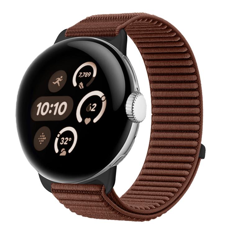 Dây đồng hồ khóa móc và vòng nylon dệt giao diện kim loại, dành cho Google Pixel Watch 4 / Watch 3 45mm, dành cho Google Pixel Watch 4 / 3 / 2 / 1 41mm