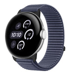 Dây đồng hồ khóa móc và vòng nylon dệt giao diện kim loại, dành cho Google Pixel Watch 4 / Watch 3 45mm, dành cho Google Pixel Watch 4 / 3 / 2 / 1 41mm