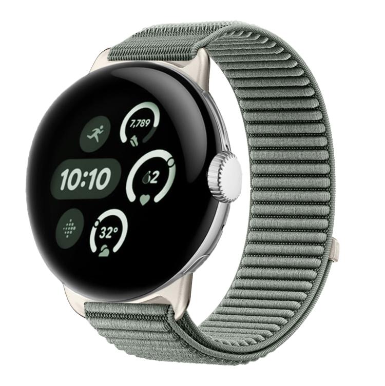 Dây đồng hồ khóa móc và vòng nylon dệt giao diện kim loại, dành cho Google Pixel Watch 4 / Watch 3 45mm, dành cho Google Pixel Watch 4 / 3 / 2 / 1 41mm
