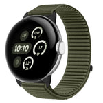 Dây đồng hồ khóa móc và vòng nylon dệt giao diện kim loại, dành cho Google Pixel Watch 4 / Watch 3 45mm, dành cho Google Pixel Watch 4 / 3 / 2 / 1 41mm