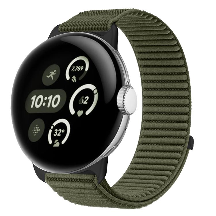 Dây đồng hồ khóa móc và vòng nylon dệt giao diện kim loại, dành cho Google Pixel Watch 4 / Watch 3 45mm, dành cho Google Pixel Watch 4 / 3 / 2 / 1 41mm