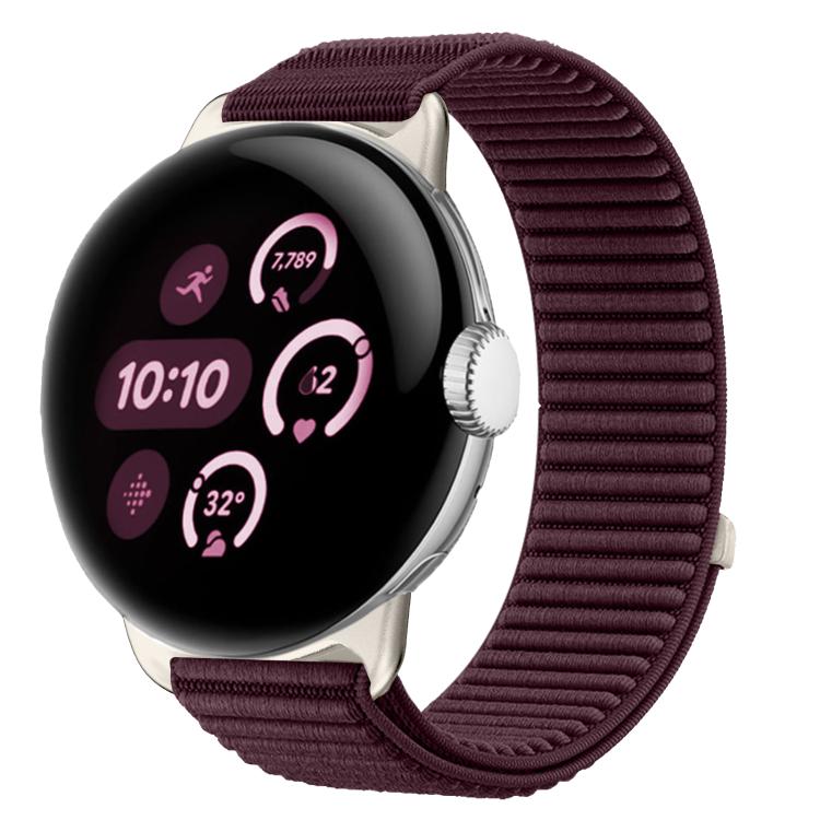Dây đồng hồ khóa móc và vòng nylon dệt giao diện kim loại, dành cho Google Pixel Watch 4 / Watch 3 45mm, dành cho Google Pixel Watch 4 / 3 / 2 / 1 41mm