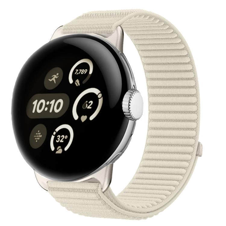 Dây đồng hồ khóa móc và vòng nylon dệt giao diện kim loại, dành cho Google Pixel Watch 4 / Watch 3 45mm, dành cho Google Pixel Watch 4 / 3 / 2 / 1 41mm