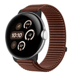 Dây đồng hồ khóa móc và vòng nylon dệt giao diện kim loại, dành cho Google Pixel Watch 4 / Watch 3 45mm, dành cho Google Pixel Watch 4 / 3 / 2 / 1 41mm