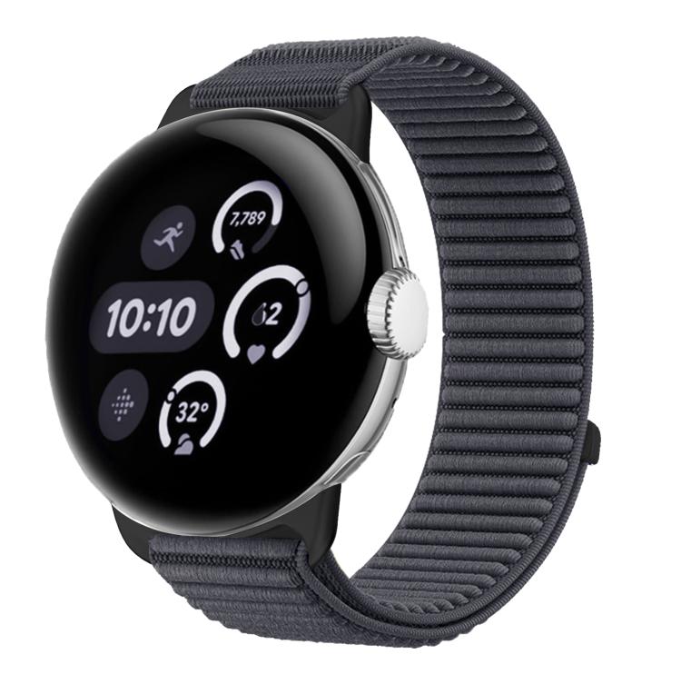 Dây đồng hồ khóa móc và vòng nylon dệt giao diện kim loại, dành cho Google Pixel Watch 4 / Watch 3 45mm, dành cho Google Pixel Watch 4 / 3 / 2 / 1 41mm