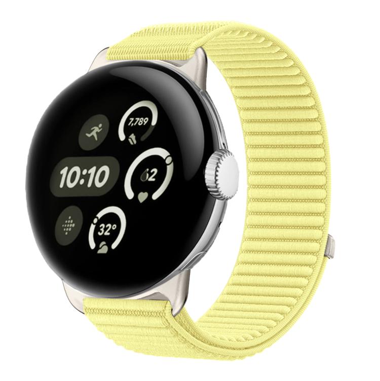 Dây đồng hồ khóa móc và vòng nylon dệt giao diện kim loại, dành cho Google Pixel Watch 4 / Watch 3 45mm, dành cho Google Pixel Watch 4 / 3 / 2 / 1 41mm