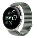 Dây đồng hồ khóa móc và vòng nylon dệt giao diện kim loại, dành cho Google Pixel Watch 4 / Watch 3 45mm, dành cho Google Pixel Watch 4 / 3 / 2 / 1 41mm