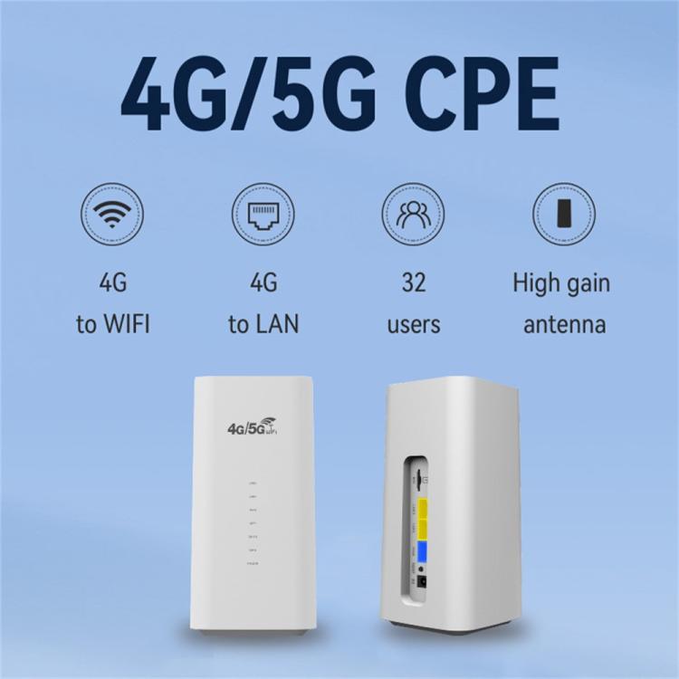 CPF101-E8 Bộ định tuyến 4G LTE phiên bản Á-Âu cho văn phòng tại nhà với khe cắm SIM và 3 cổng LAN, phích cắm Mỹ, phích cắm EU