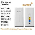 CPF101-E8 Bộ định tuyến 4G LTE phiên bản Á-Âu cho văn phòng tại nhà với khe cắm SIM và 3 cổng LAN, phích cắm Mỹ, phích cắm EU