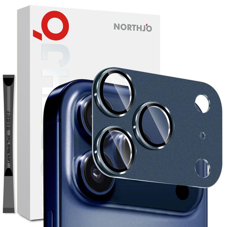 Kính cường lực bảo vệ ống kính camera NORTHJO kim loại mờ, dành cho iPhone 17 Pro Max, iPhone 17 Pro