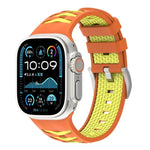 Dây đồng hồ silicone hai màu họa tiết lốp xe, Dành cho Apple Watch 46mm / 49mm / 45mm / 44mm, Dành cho Apple Watch 42mm / 41mm / 40mm / 38mm
